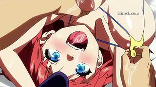anime hentai babe with big ass and tits gets fucked doggystyle