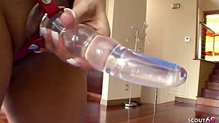 three hot bitches strap-on lesbian orgy explodes!