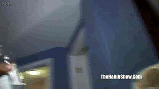 Chocolate Armani fucked deep by hairy Arab in ghetto reality