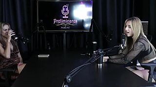 hot blonde yasmin parizot strips moans sucks tasty cock sheer red lingerie