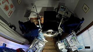 BACKSTAGE JAIL BITCHES IN LATEX HANDCUFFS - DONNA LEIGH SPREADS TITS