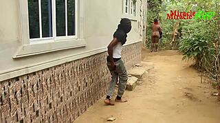 Landlord's daughter caught bathing gets hardcore doggystyle pounding?