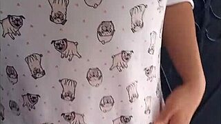 feels so daring walking boss's house skirt up no panties on