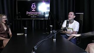 hot blonde yasmin parizot strips moans sucks tasty cock sheer red lingerie