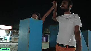 indian couple honeymoon raw sex bent over doggy on ranch viral