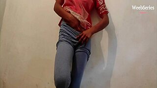 indian college girlfriend gets boyfriend massage turning into webcam sex series