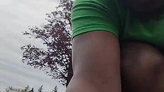 practicing indoor workout routine outdoors privately now 3