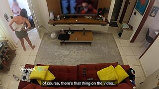 Delivery Man Spots Hot Wife Thay Ksada And Sucks Her Tits