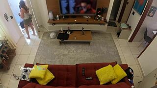 Delivery Man Spots Hot Wife Thay Ksada And Sucks Her Tits