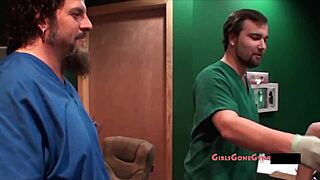 lola lynn's big tits felt up spread wide by horny student interns in hospital reup