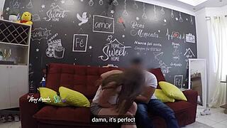 Delivery Man Spots Hot Wife Thay Ksada And Sucks Her Tits