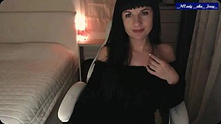 Jessy strips teasing perky tits clit pussy