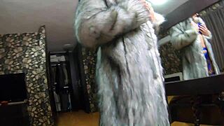 Milfycalla's fetish blowjobs and rough sex in sexy fur coats compilation preview