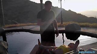 i got fucked poolside by that blonde playboy babe