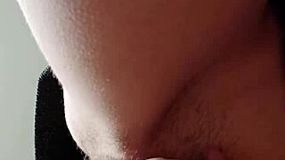 i rub my hairy pussy hard till intense orgasm