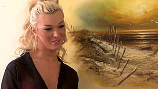 glam shemale buttfucks hard gets facial cumshot