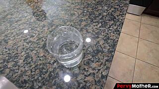 Blaire Johnson soothes stepson Joshua Lewis cock kitchen