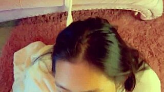 wanna watch me suck his balls and cock sloppy pov cumshot?