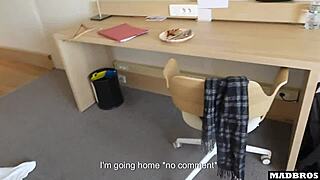 innocent french babysitter gets rough double team quickie 😏