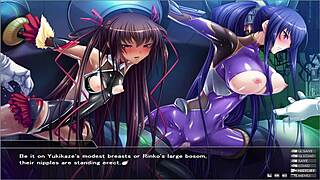 heading into the massage parlor, taimanin yukikaze starts her steamy scene part 1 with intense vibes building up