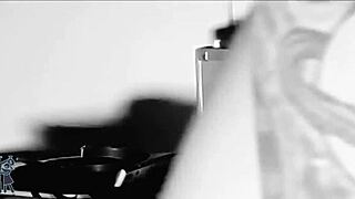 brazilian brunette smokes wine masturbates natural tits pussy to massive squirting orgasm