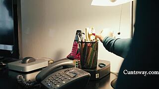 Office milf dominates lesbians with buttplugs 🍑👅 they lick asses all day at work 😈🔥