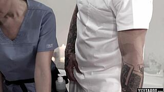 Petite Blonde Teen Craves Massage Quickie Fuck Bliss