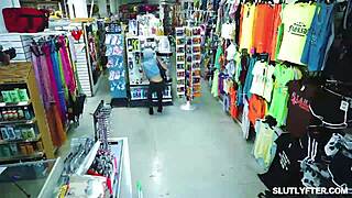 olivia madison's naughty deal with officer jack vegas after getting caught stealing 😈💦 office fingering blowjob action!