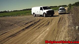 Picked-Up 19Yo Bound Babe Choked And Roughfucked Missionary