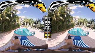 petite babe enters cum-filled garden with monster black cock