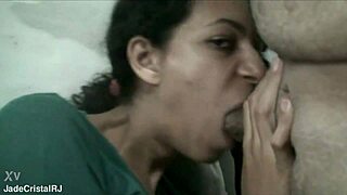 jade can't resist sucking her husband's friend's throbbing cock