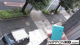 omg asian teen's remote vibrator buzzes during her bj fuck