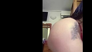 Milky Oiled Busty Latina Jiggles Huge Melons Shakes Juicy Ass Post-Shower Spank