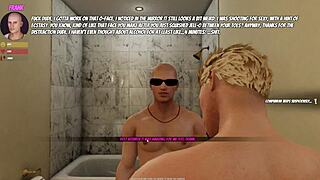 house party 2022 gone wild! female player bangs frank in bathroom while patrick watches 👀🚿💦😏😂🔥