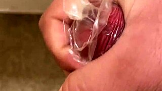 masturbating with condom till i squirt milk