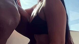 he can't stand it anymore... my mouth makes his cock throb so bad - nysdel amateur couple