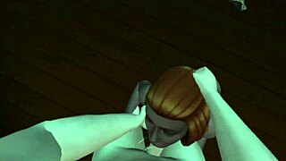 Neighbor with glasses drops by for blowjob doggystyle pounding her big natural tits