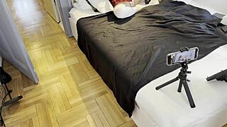 Sexy Long Legs Model's Fashion Shoot Turns Into Toy Porn Session