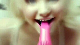 cute babe delivers bold deepthroat fellatio slurping huge cock eagerly in pov