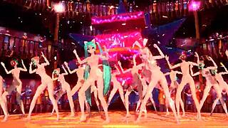 hatsune miku and megurine luka shake big asses dancing cum explosion!