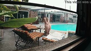 gigi breeze caught choking on cock poolside naked glasses gagging?