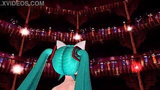 hatsune miku and megurine luka shake big asses dancing cum explosion!