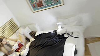 Sexy Long Legs Model's Fashion Shoot Turns Into Toy Porn Session