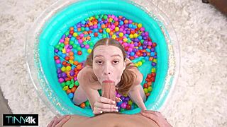 redhead harley love's fat pussy lips stuffed missionary riding big cock creampie wet