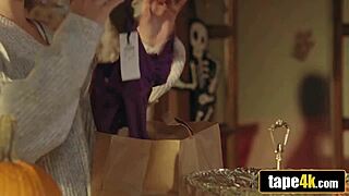 tattooed latina halloween hookup big cock hardcore fuck