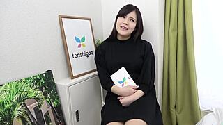 manami takashima fingers shaved pussy in first on-camera masturbation big tits japanese teen pt2
