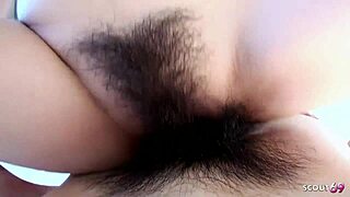 japanese housewife hairy pussy tempts pov creampie cheating