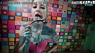 gape my pink corset asshole with steel toy then squirt magic wand orgasm