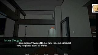 Teen plays erotic family game at home