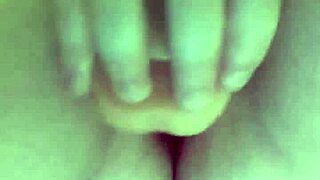 Chubby Big Pussy Lips Squirts Hard from Close-Up Dildo Thrusts